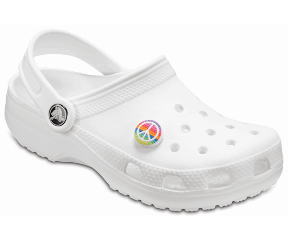 Crocs Segno Di Pace Arcobaleno