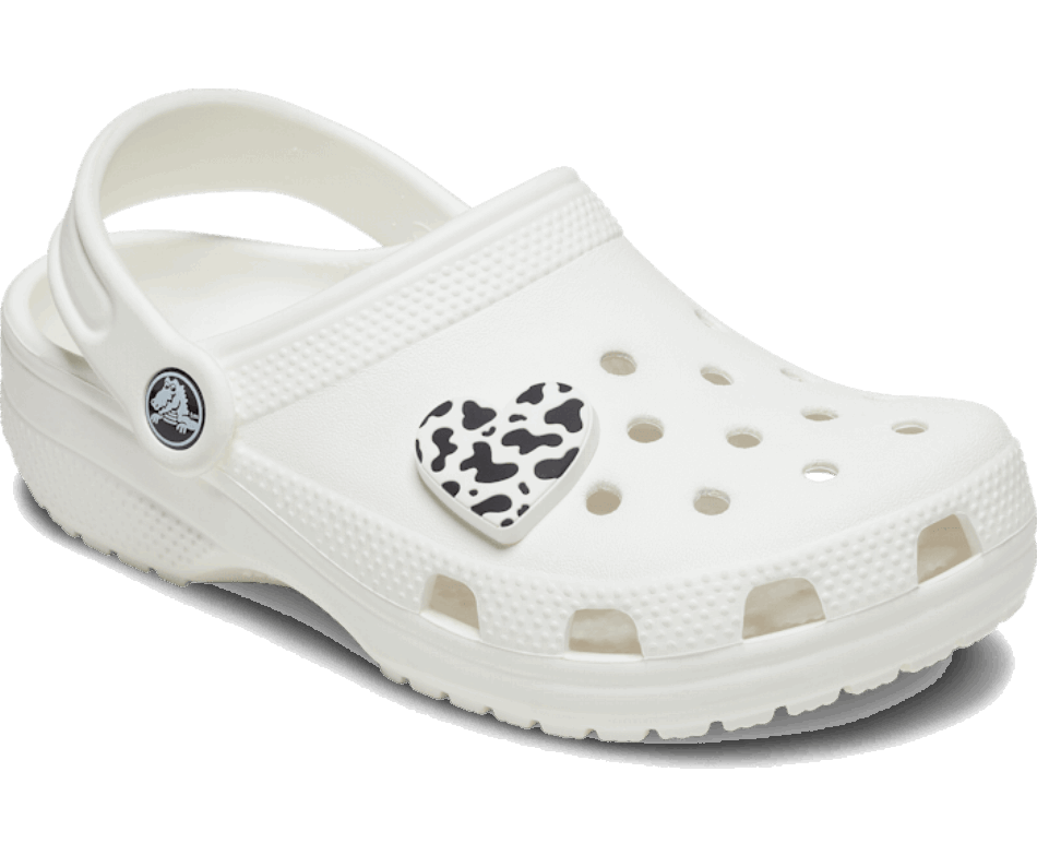 Cuore Stampa Mucca Crocs