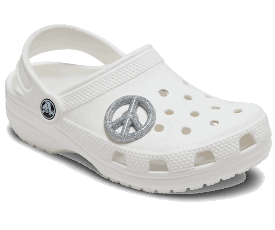 Crocs Glitter Segno Di Pace