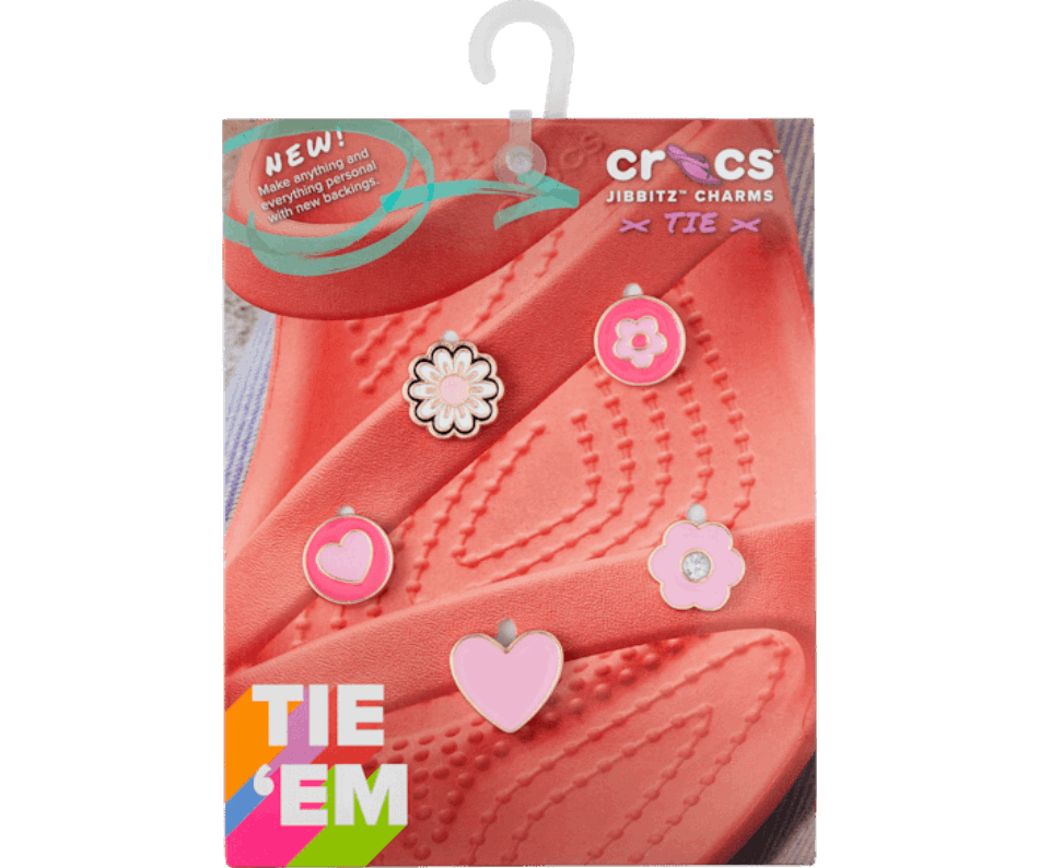 Crocs Rosa Rialzato Sandalo Backer Confezione Da 5