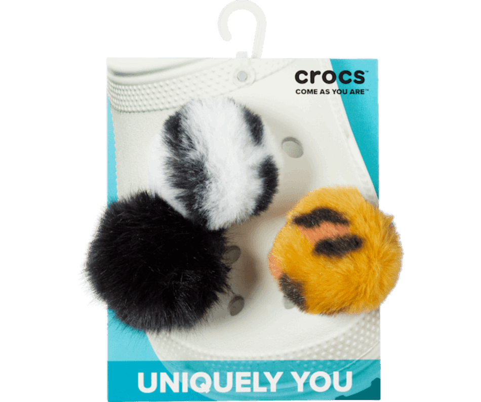 Crocs Animal Puff Ball 3 Pack