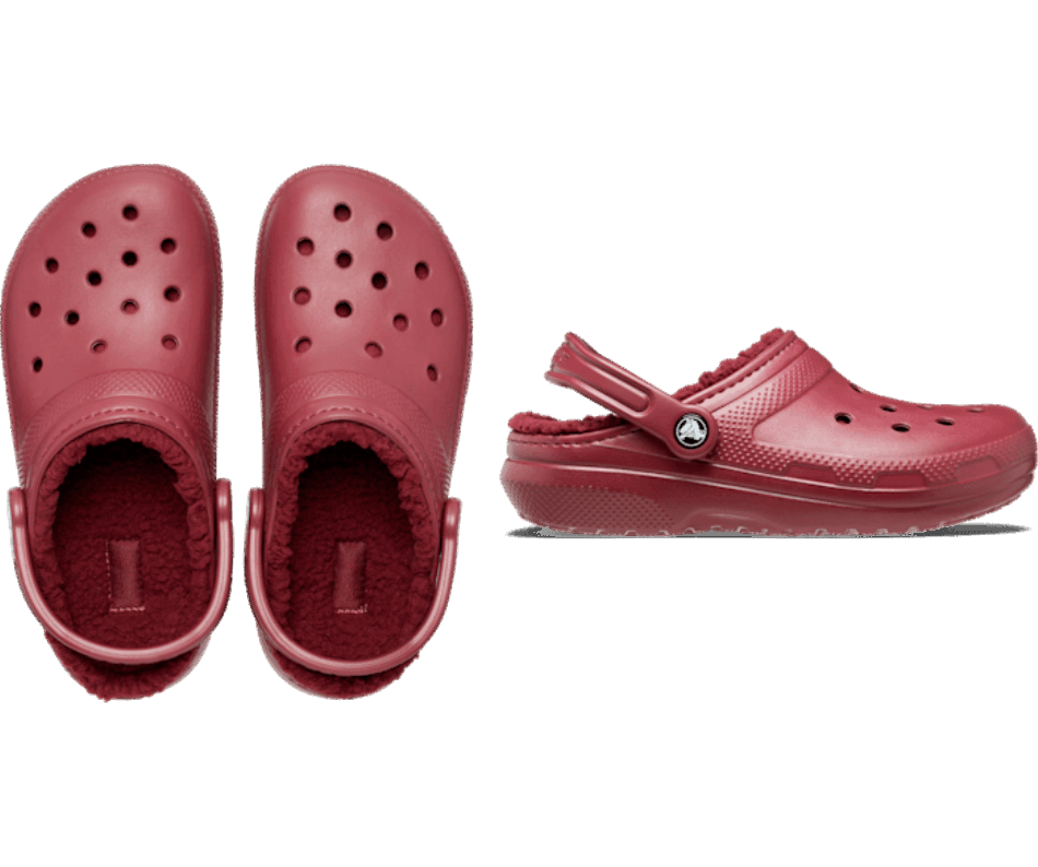 Crocs Classico Zoccolo Foderato Granato