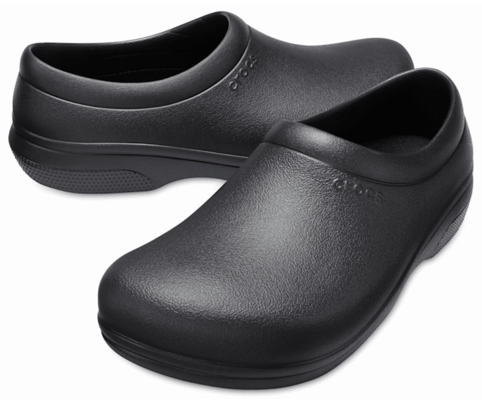 Crocs On-the-clock Slip-on Da Lavoro Nero