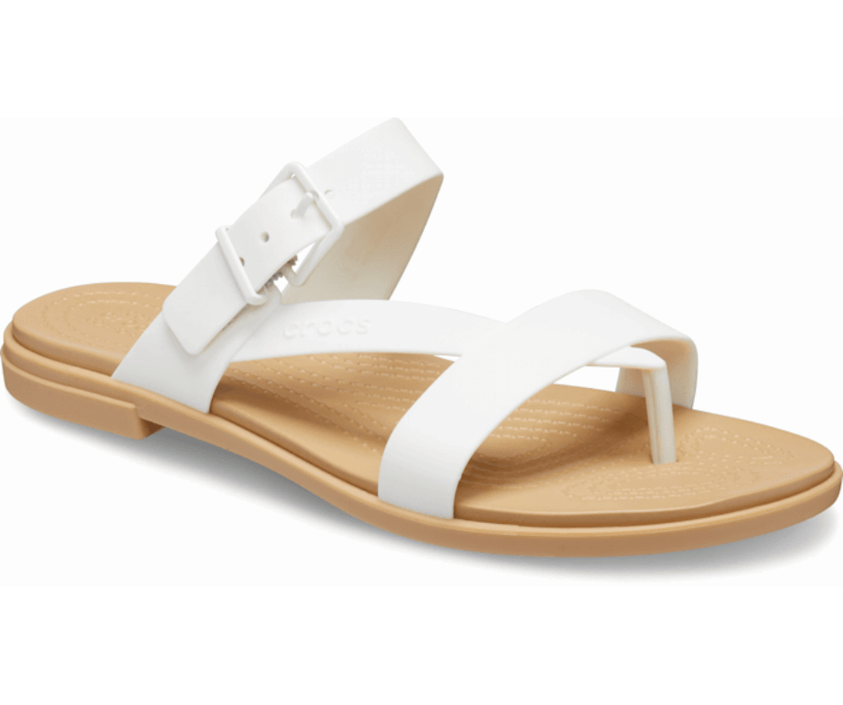 Crocs Donna Tulum Toe Post Sandalo Oyster-tan