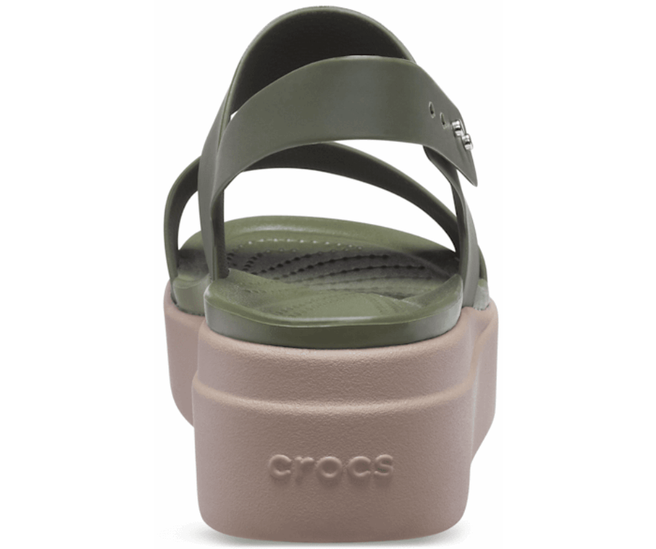 Crocs Donna Brooklyn Low Wedge Verde Militare-fungo