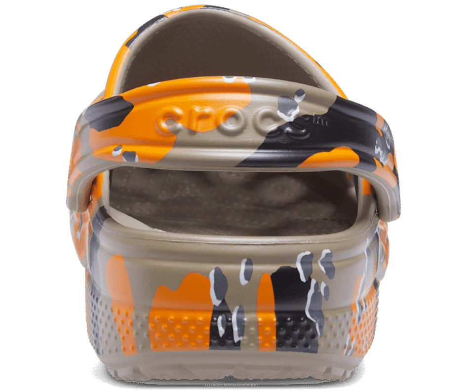 Crocs Classico Zoccolo Mimetico Stampato Arancione Zing-multi