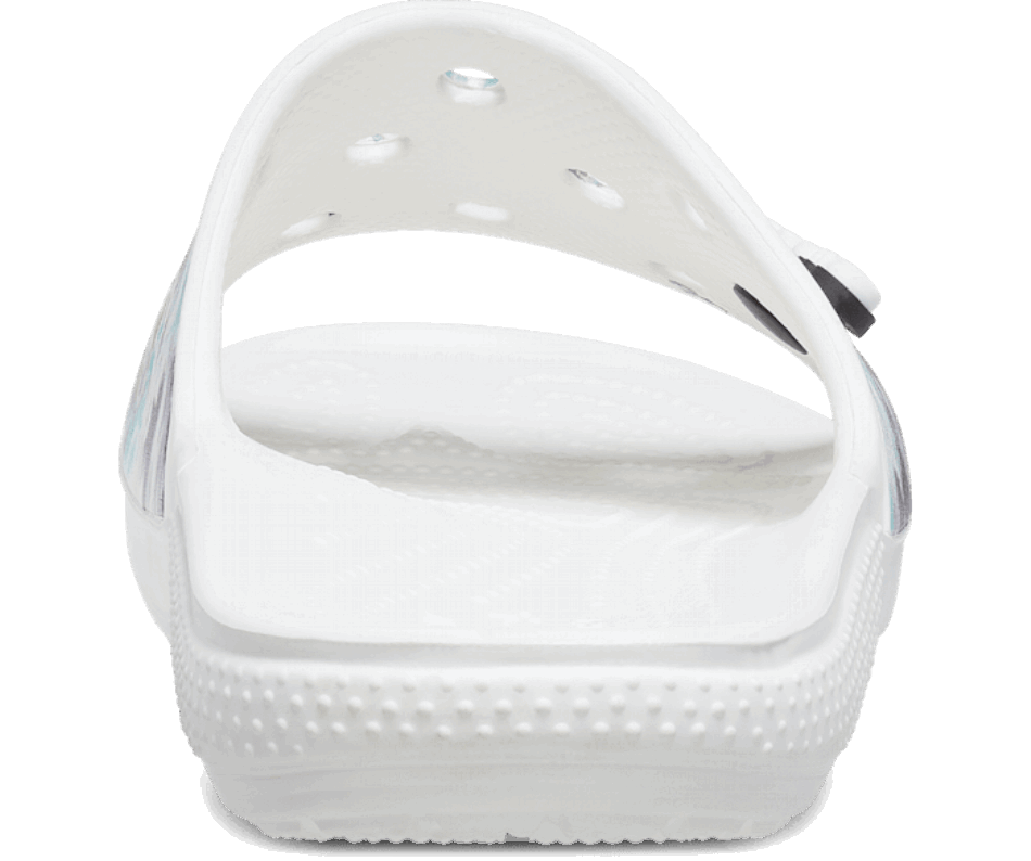 Crocs Classica Diapositiva Grafica Tie-dye Multi-bianco