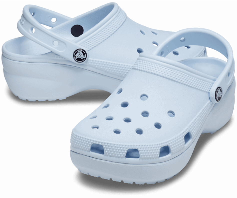 Zoccoli Crocs Classici Da Donna Con Plateau Blu Minerale