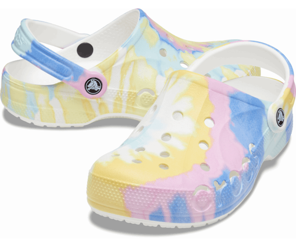 Crocs Baya Tie-dye Clog Bianco-multi