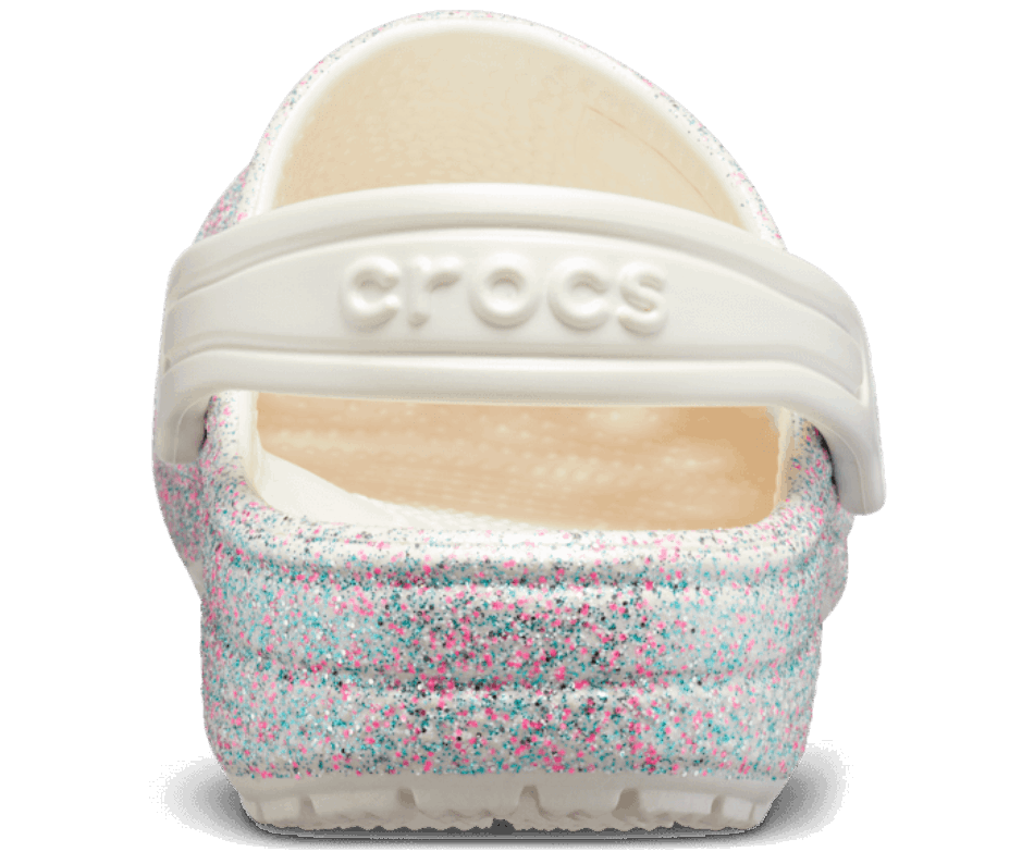 Crocs Bambino Classico Zoccoli Glitter Oyster