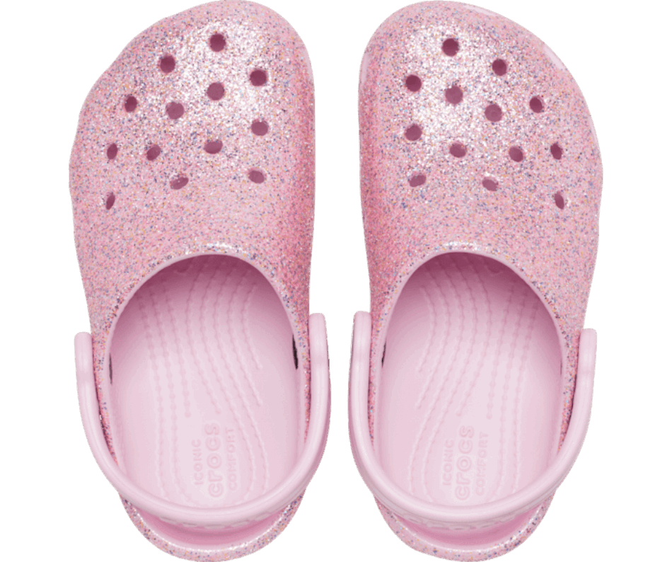 Crocs Bambino Classico Zoccoli Glitter Bianco-arcobaleno