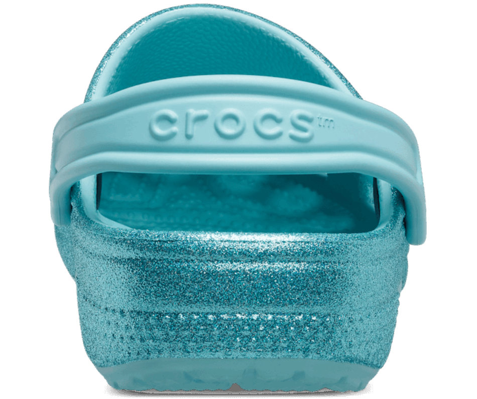 Crocs Bambini Classici Glitter Zoccoli Acqua Pura