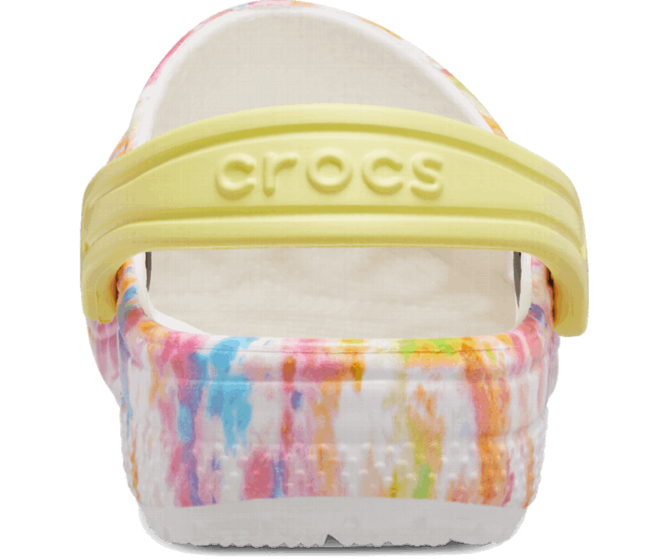 Crocs Toddler Classico Zoccolo Grafico Tie-dye Arancione Zing-multi