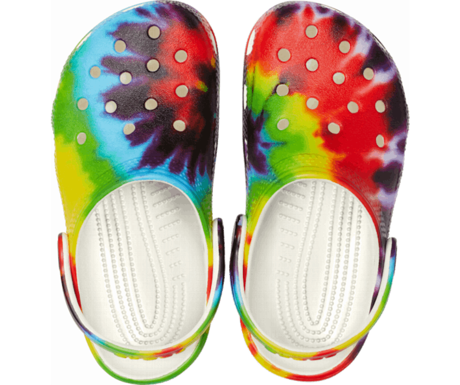 Crocs Kids Classico Zoccolo Grafico Tie-dye Multi