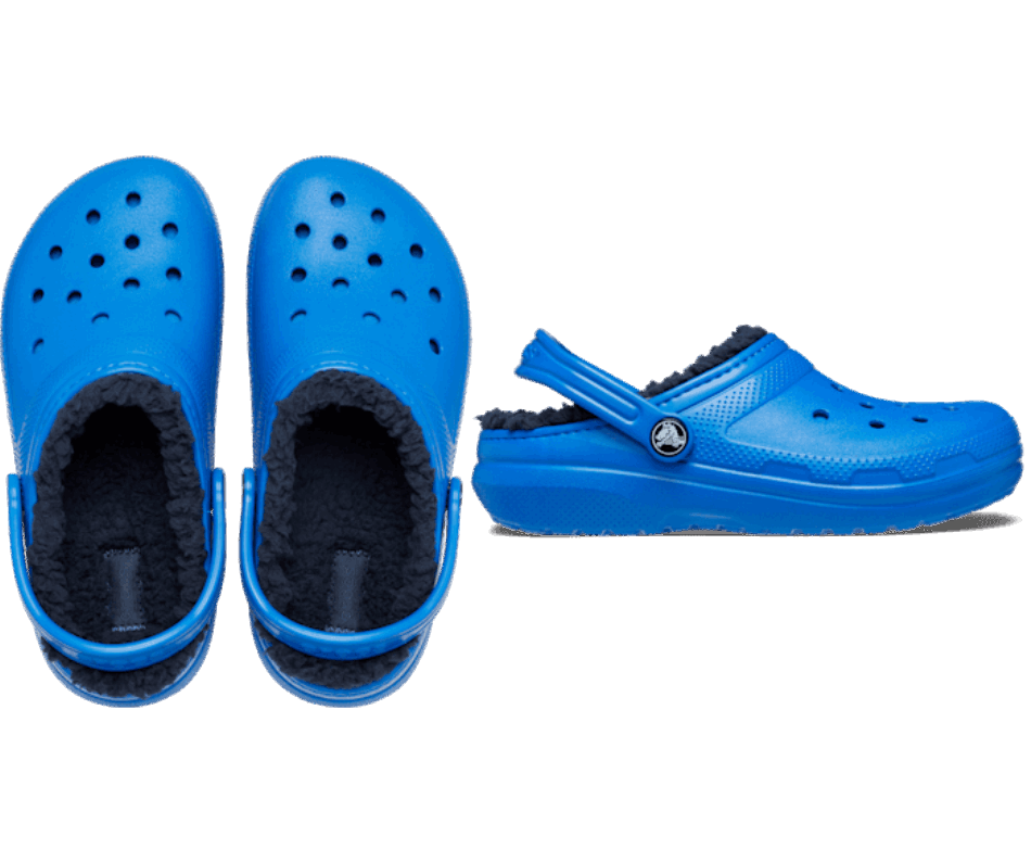 Crocs Bambino Classico Foderato Zoccoli Blu Bullone