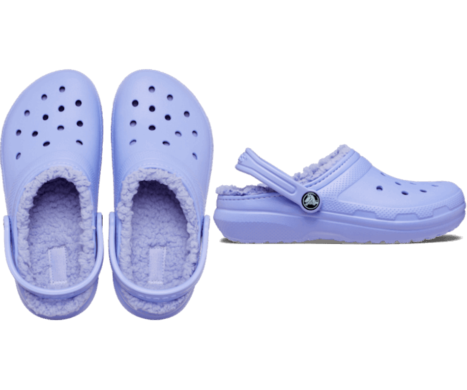 Crocs Bambino Classico Zoccoli Foderati Viola Digitale