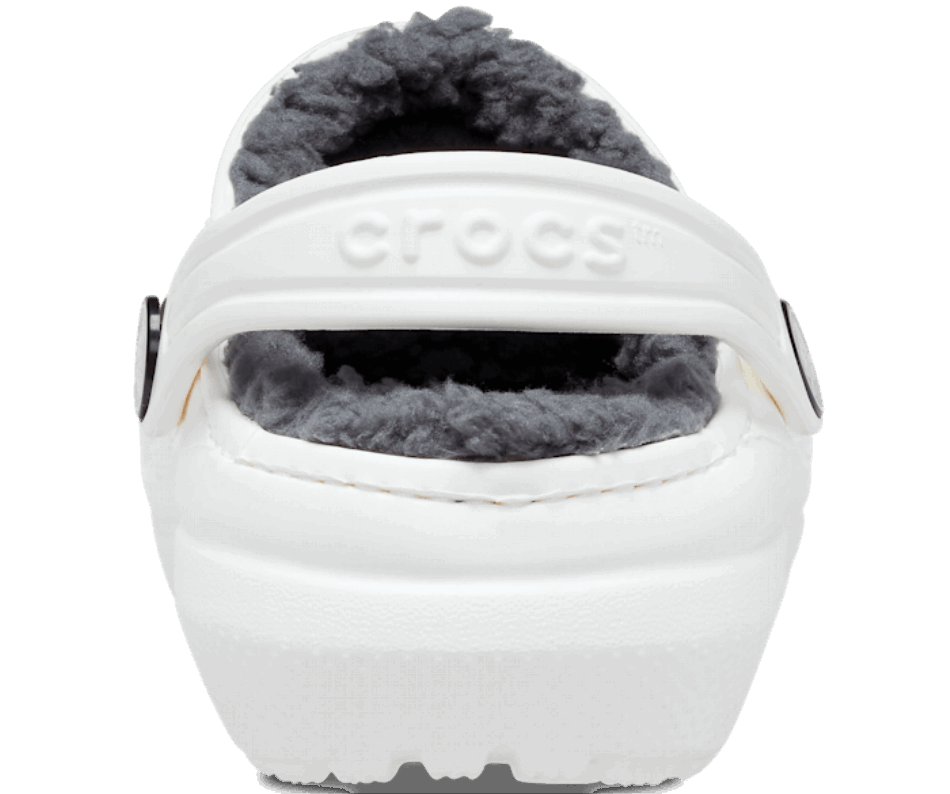 Zoccolo Classico Foderato Crocs Kids Bianco-grigio