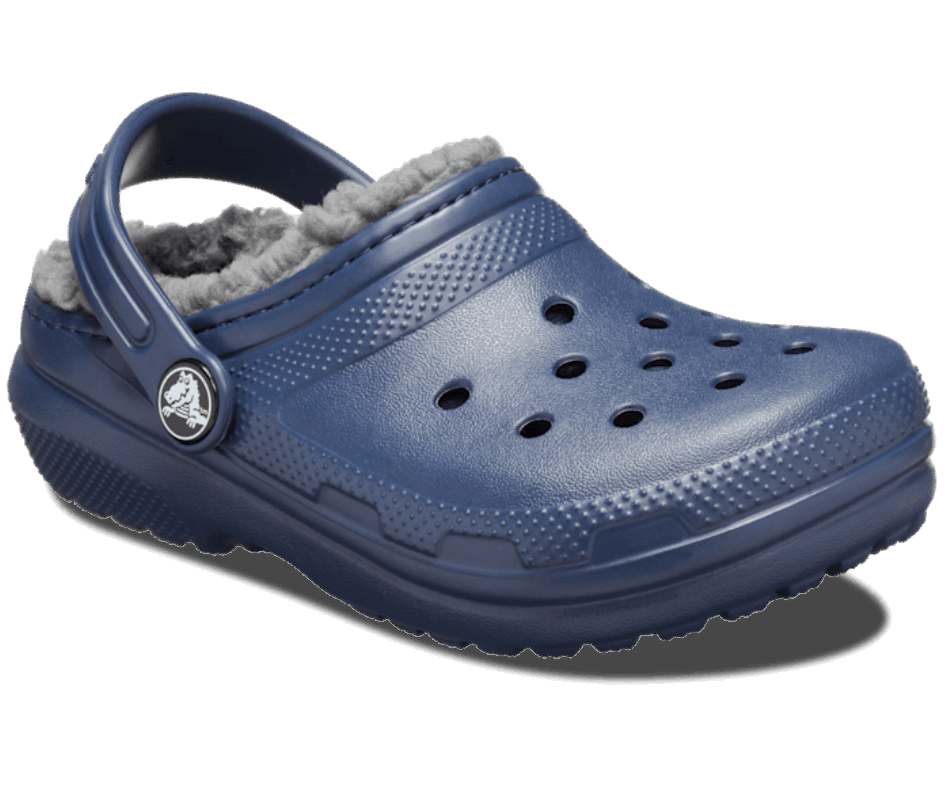 Zoccoli Foderati Classici Per Bambini Crocs Navy-carbone