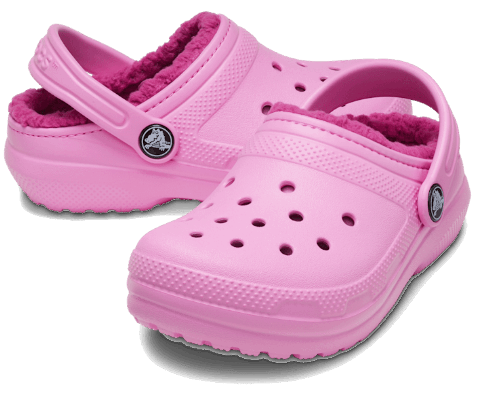 Zoccoli Foderati Classici Crocs Kids Rosa Taffy