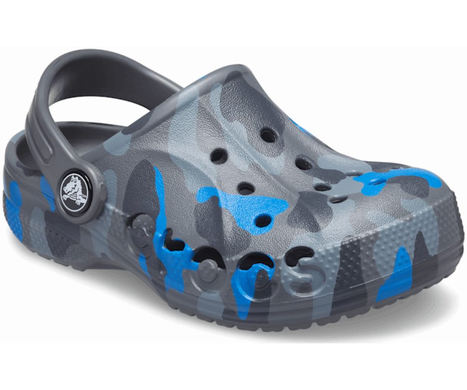 Zoccoli Con Grafica Baya Di Crocs Kids Grigio Ardesia