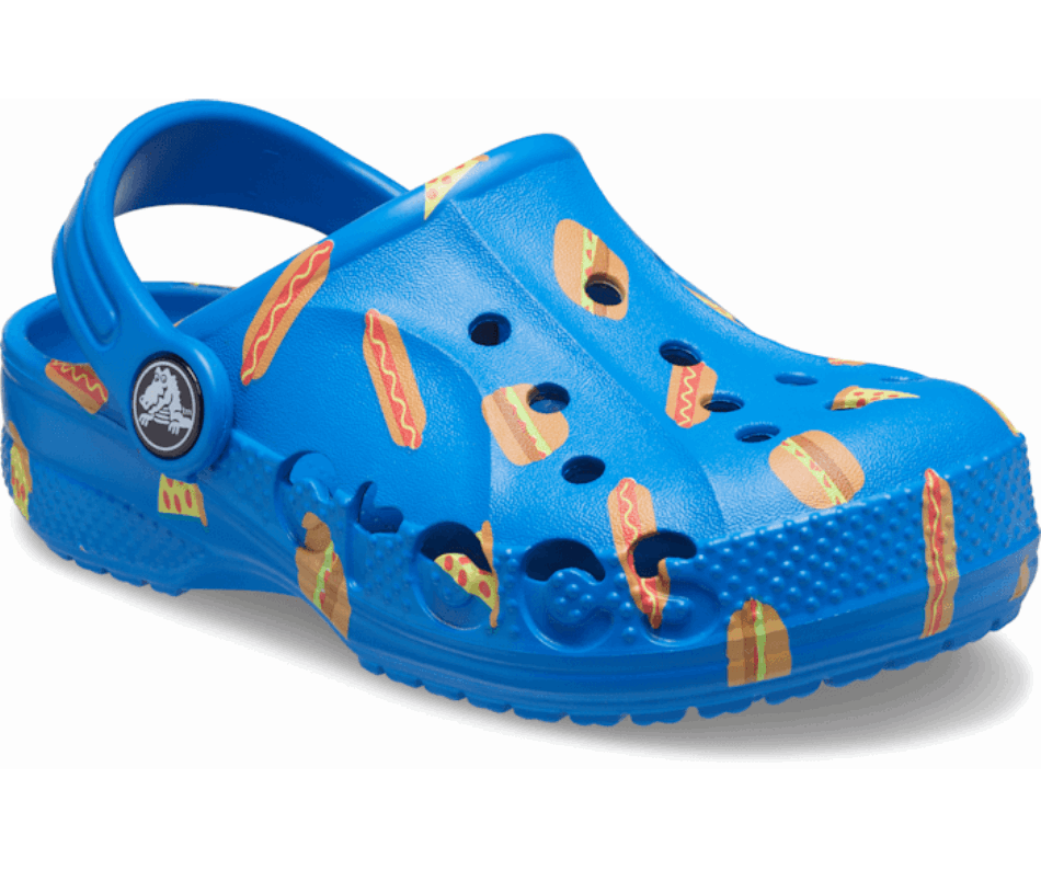 Zoccoli Con Grafica Baya Di Crocs Kids Cobalto Brillante