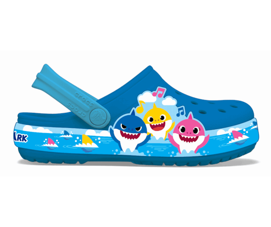 Crocs Toddler Fun Lab Baby Squalo Fascia Zoccoli Cobalto Brillante