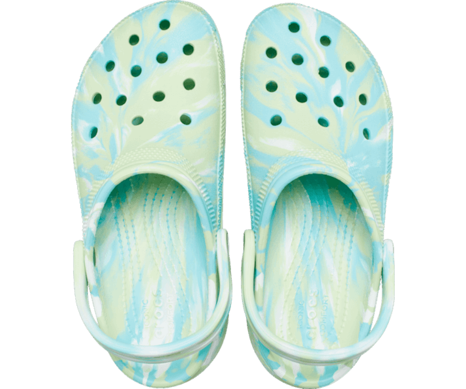 Crocs Classico Da Donna Platform Marmorizzato Zoccolo Sedano-multi