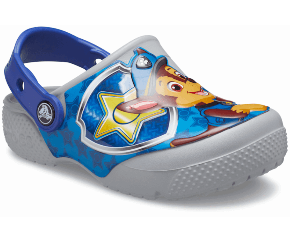 Crocs Kids Fun Lab Paw Patrol Patch Zoccoli Grigio Chiaro