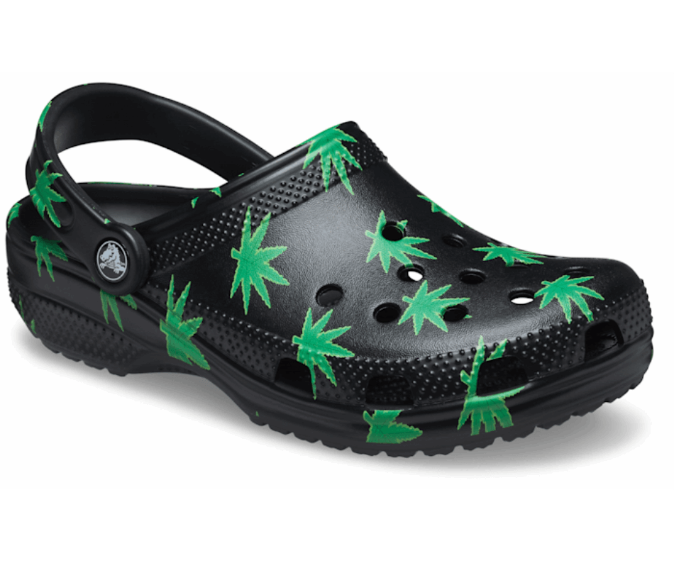 Crocs Classico Zoccolo Foglia Di Canapa Nero