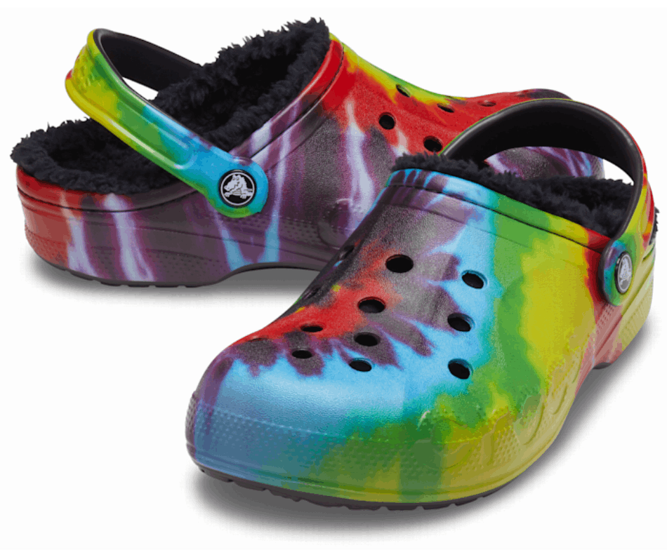 Crocs Baya Foderato Tie-dye Graphic Clog Multi-nero