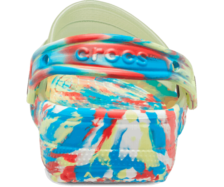 Crocs Classico Zoccolo Marmorizzato Traslucido Sulphur-multi