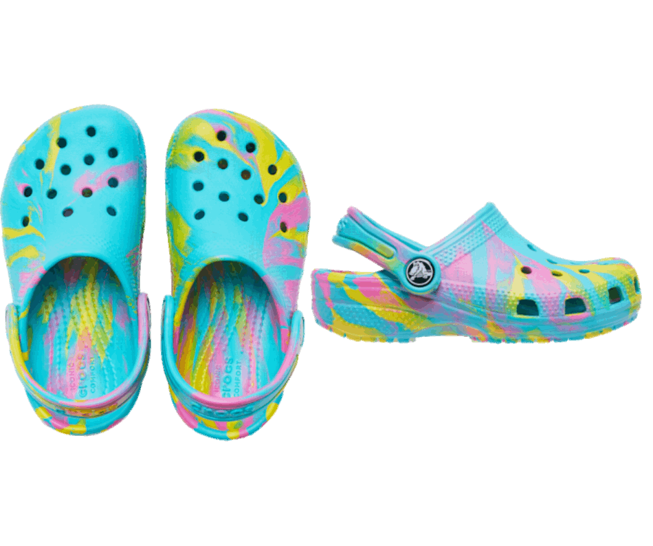 Zoccoli Marmorizzati Classici Per Bambini Di Crocs