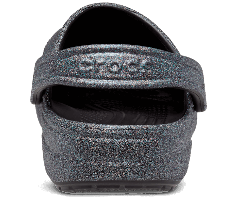 Crocs Classico Zoccolo Glitter Nero