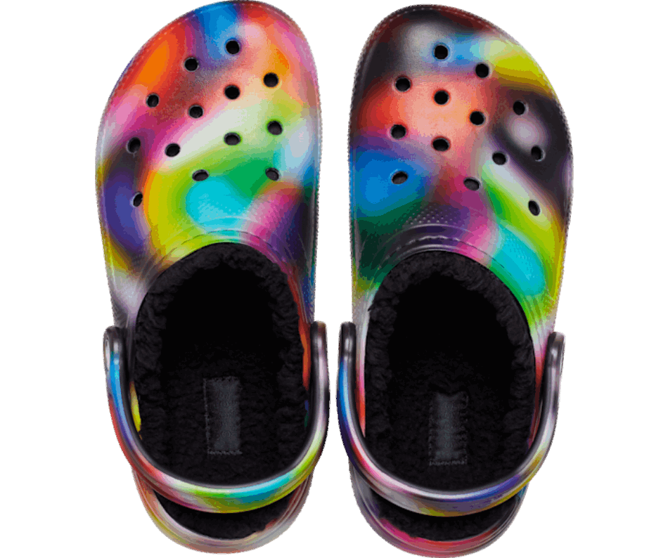 Crocs Classic Zoccolo Solarizzato Foderato Nero-multi