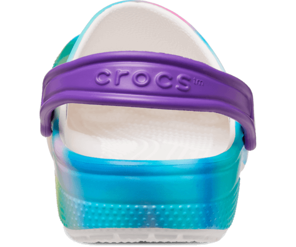 Crocs Kids'classic Solarized Clog Bianco-multi