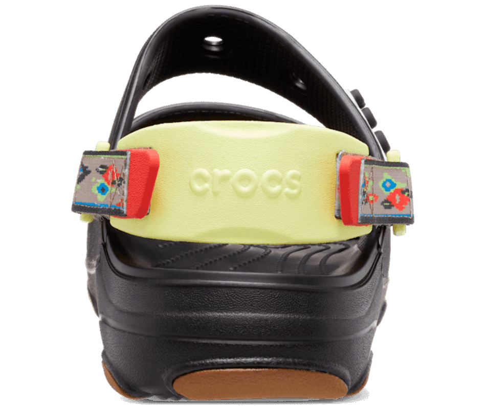 Sandalo Crocs Classic All Terrain Con Cinturino Grafico Nero-multi