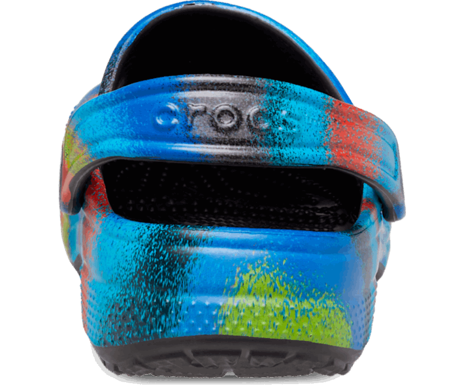 Crocs Classic Spray Dye Clog Nero-multi