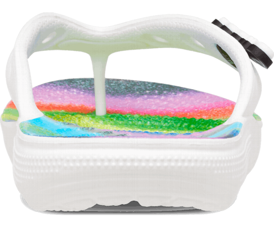 Crocs Classic Spray Dye Flip Bianco-multi