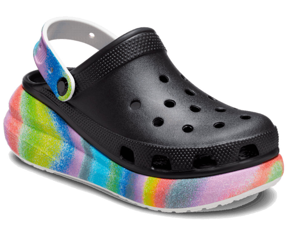 Crocs Classic Crush Spray Colorante Clog Nero-multi